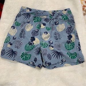 Jack and Jones pull on drawstring floral shorts
